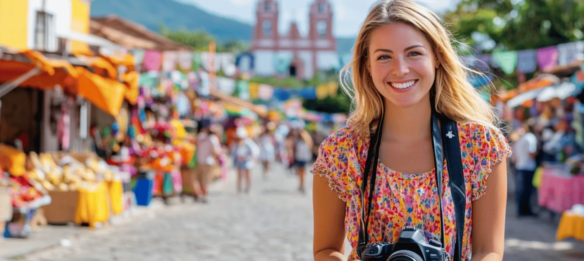 Viajera internacional revisando los requisitos de visa de turismo para México